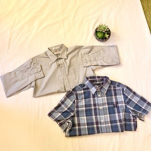 (2) boys button downs (14-16 y/o) or XL